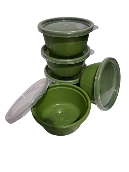 Hobby Life Tick Tock Hava Sızdırmaz Saklama Kabı 5'li Set 5 x 250 ML Yeşil ürün görseli 1