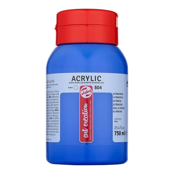 TALENS ARTCREATİON AKRİLİK 750 ML ULTRAMARINE 504 ürün görseli 1
