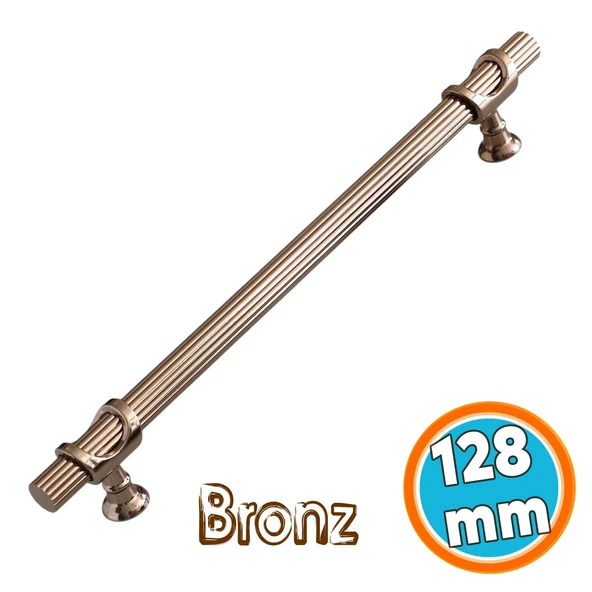 Metal Kulp 128 mm-12.8 cm Mobilya Çekmece Dolap Kapak Mutfak Dolabı Kulpları Kulbu Kulpu Bronz ürün görseli 1
