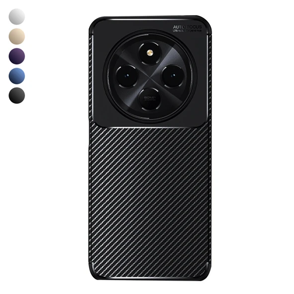 Xiaomi Redmi 14C Kılıf Focus Carbon Silikon Kapak ürün görseli 1
