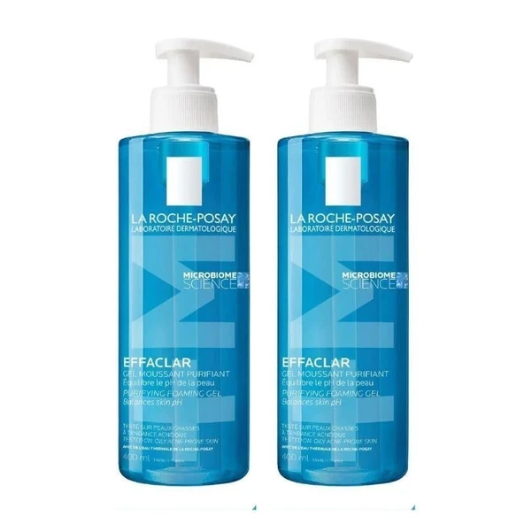 La Roche Posay Effaclar Temizleme Jeli 400 ml x2 ürün görseli 1