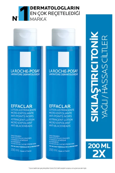 La Roche-Posay Effaclar Tonik 2 x 200 ml ürün görseli 1