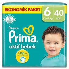 PRİMA NO:6 EKONOMİK PAKET LARGE 13-18 KG 40 ADET ürün görseli 1