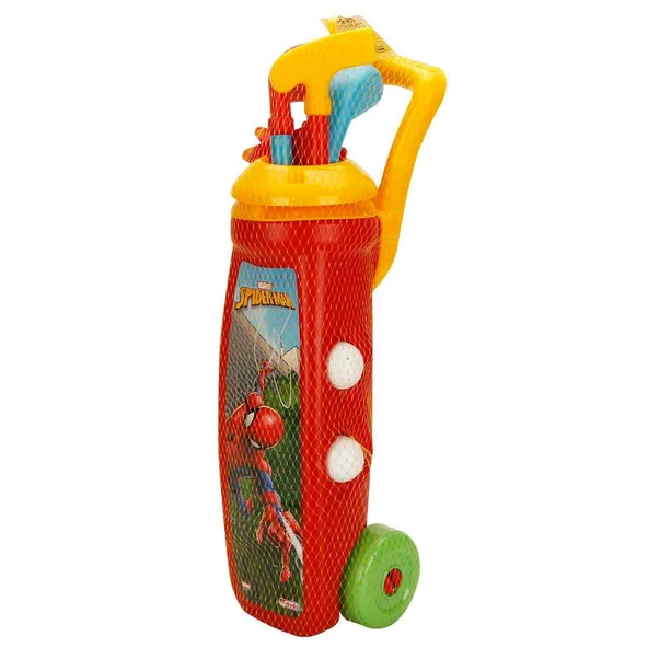 Spiderman Golf Arabası Oyuncak Eğitici Oyun Seti Kırmızı ürün görseli 1
