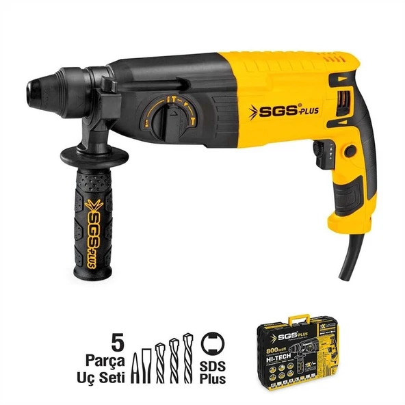 SGS5180 - SDS Plus Kırıcı Delici Matkap Seti 26mm - 2.8 Joule - 800 Watt - 3.2 KG ürün görseli 1