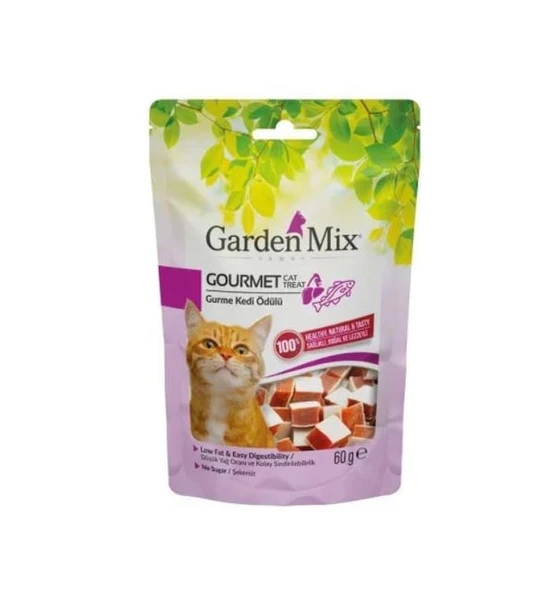 Garden Mix Gurme Düşük Yağlı Şekersiz Kedi Ödül Maması 60 gr ürün görseli 1