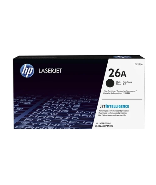 HP CF226A Black Toner Kartuş (26A) ürün görseli 1