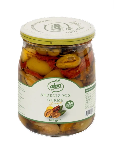 Alan Akdeniz MİX Gurme Yeşil Zeytin 530 g e ürün görseli 1
