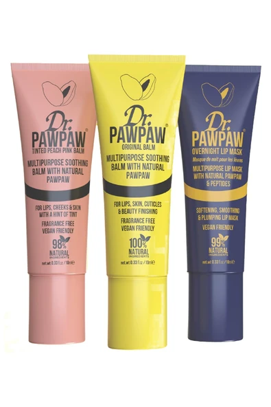 Dr.Pawpaw Mini Luxe Collection Dudak Bakım Paketi 3 Adet ürün görseli 1