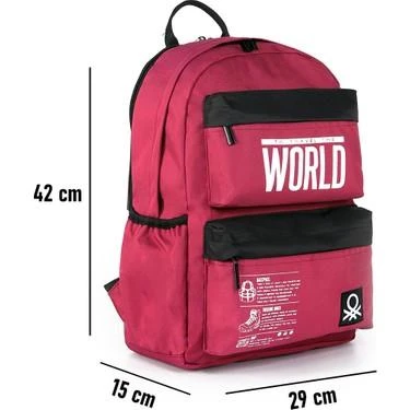 UNITED COLOR OF BENETTON SIRT CANTA BORDO 03833 ürün görseli 1