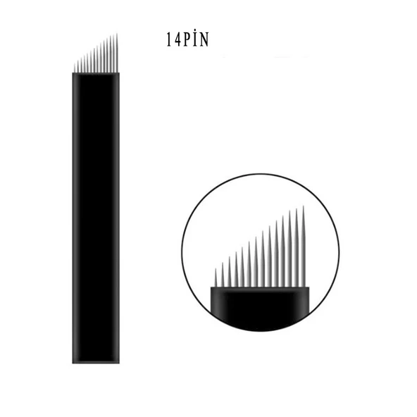 14P 3D Microblading Kalıcı Makyaj İğnesi ürün görseli 1