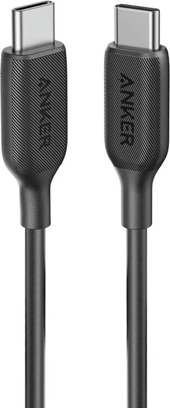 Anker PowerLine III 1.8 m Siyah Type-C to Type-C Şarj Kablosu Outlet ürün görseli 1