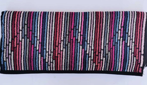 Özdilek 1 Adet Pamuklu El-Yüz Havlusu (50x85)-Colors Wave Lila ürün görseli 1