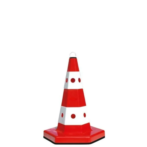 Trafik Kukası Kedi Gözlü Koni Reklam Konisi Ağırlıklı Trafik Konisi 52 cm ürün görseli 1