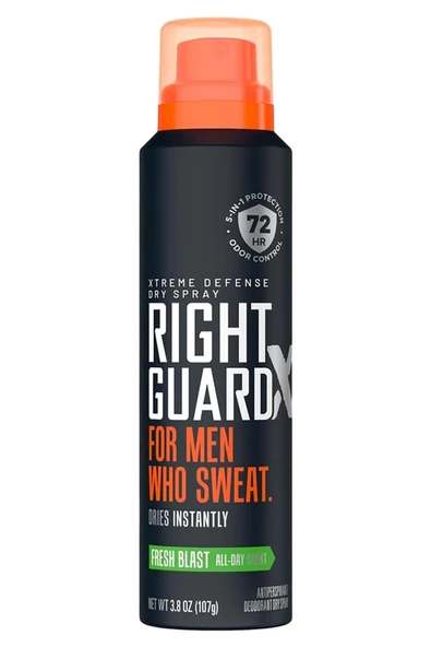 Right Guard Xtreme Defense Fresh Blast Antiperspirant Sprey Deodorant 107GR ürün görseli 1