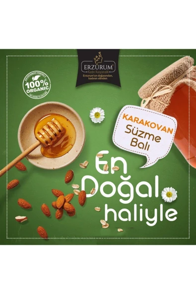 Kadın Kooperatifi Doğal Karakovan Süzme Bal 850 gr ürün görseli 1