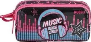 MIKRO KALEM CANTASI MUGGLE MUSIC SIYAH MU7181 ürün görseli 1