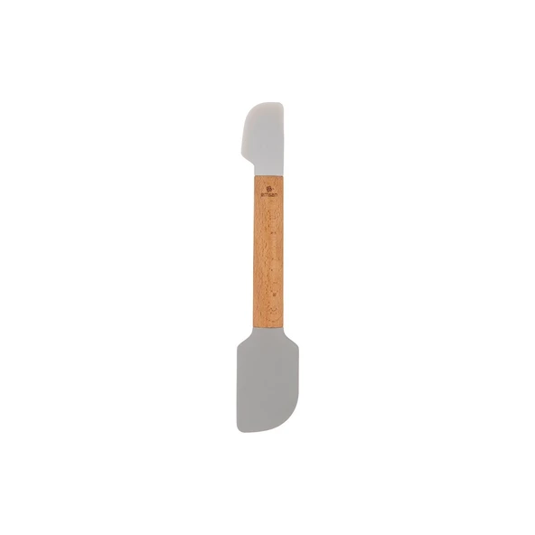 EMSAN SOFT SİLİKON FIRÇA SPATULA SETİ GRİ - Resim 3