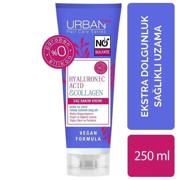 Urban Care Hyaluronik Asit & Kolajen Saç Bakım Kremi 250ml ürün görseli 1