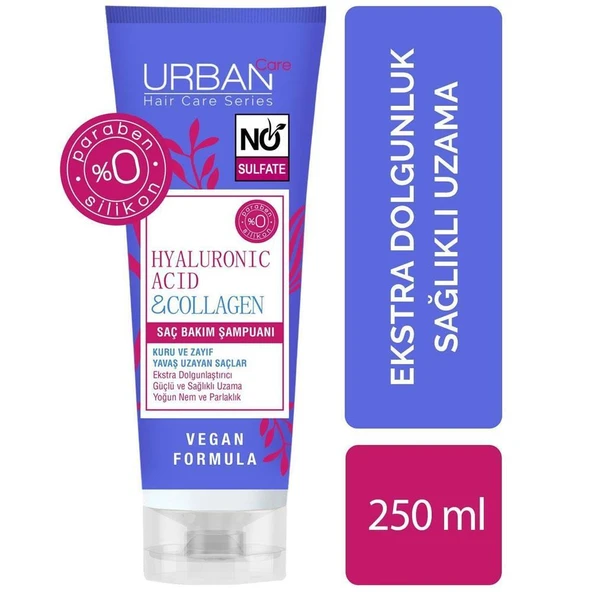 Urban Care Hyaluronik Asit ve Kolajen Saç Bakım Şampuanı 250ml ürün görseli 1