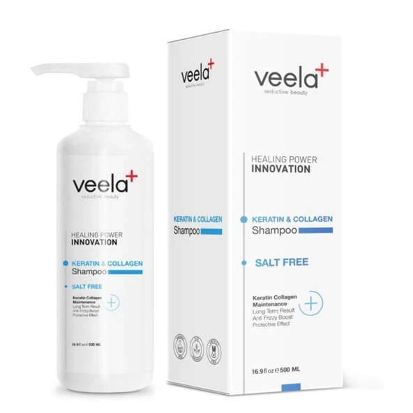 Veela Yıpranmış Saçlar için Kolajen ve Keratin Bakım Şampuanı ürün görseli 1