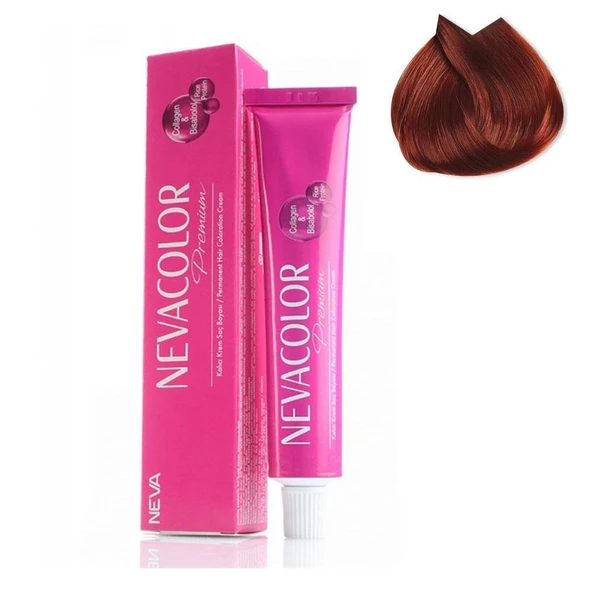 Nevacolor Tüp Saç Boyası 7-44 Yoğun Bakır 50ml ürün görseli 1