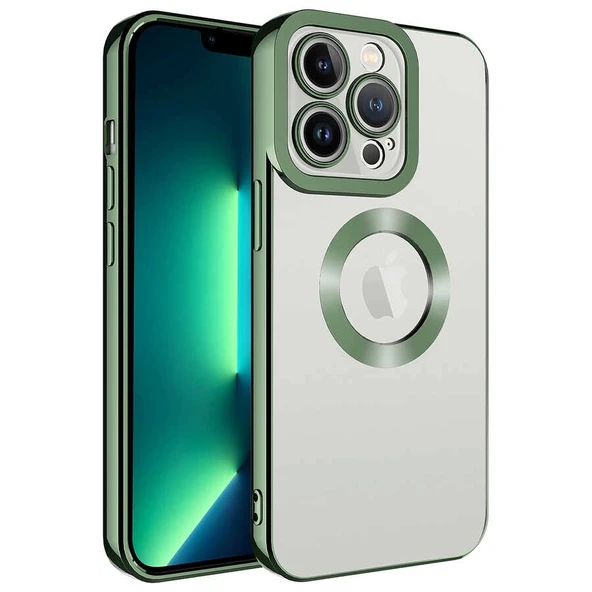 Apple iPhone 12 Pro Max Kılıf Kamera Korumalı Logo Gösteren Omega Kapak ürün görseli 1