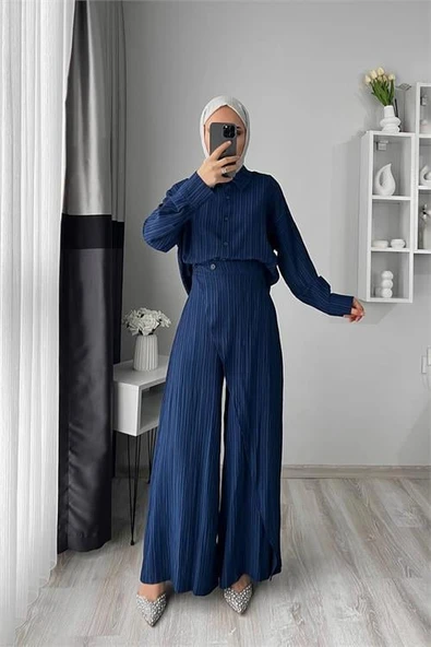 Dipmoda kadın tunik pantolon ikili tesettür takım DPMS052 ürün görseli 1
