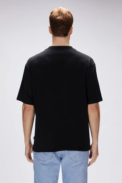 Bad Bear Reid Siyah Erkek Oversize Tişört - Resim 6