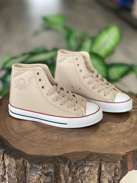 Benetton Bej Converse Spor Ayakkabı 30628 ürün görseli 1