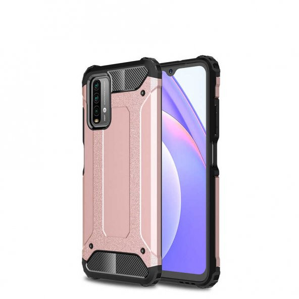 Xiaomi Redmi 9T Kılıf Hybrid Zırh Silikon ürün görseli 1