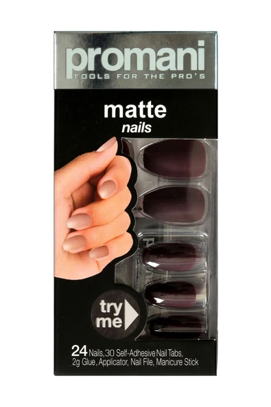 Matte Takma Tırnak Kiti Koyu Bordo Pr-5018 ürün görseli 1