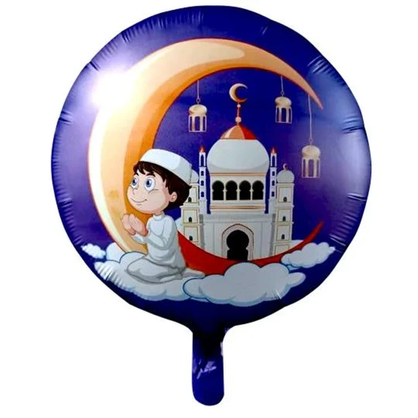 Ramazan  Çocuk Temalı Folyo Balon 5 Adet ürün görseli 1
