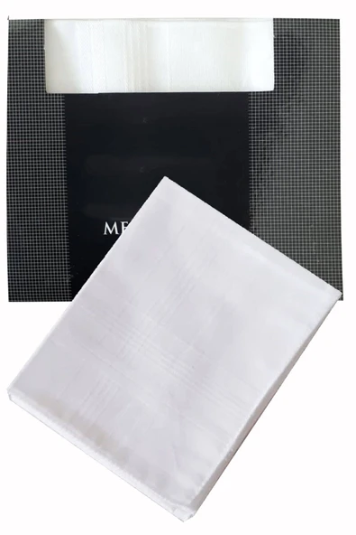 3’lü Özel Paket Premium Erkek Mendil Seti  %100 Pamuk 42x42 cm ürün görseli 1