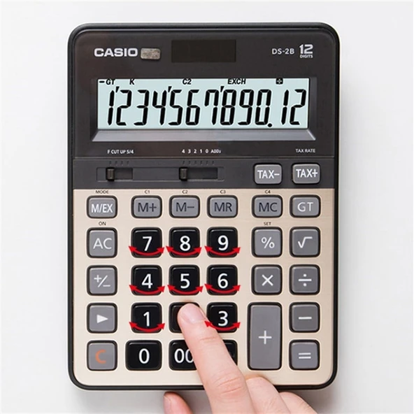 Casio DS-2B Gold Series Masaüstü Hesap Makinası ürün görseli 1