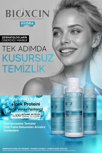 Bioxcin Hydra Micellar Makyaj Temizleme Suyu 500 ml + 500 ml - Resim 4