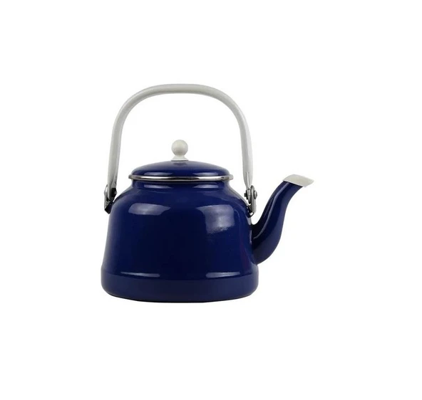 Alev Vintage Emaye Demlik Kettle 1,5Lt Lacivert ürün görseli 1
