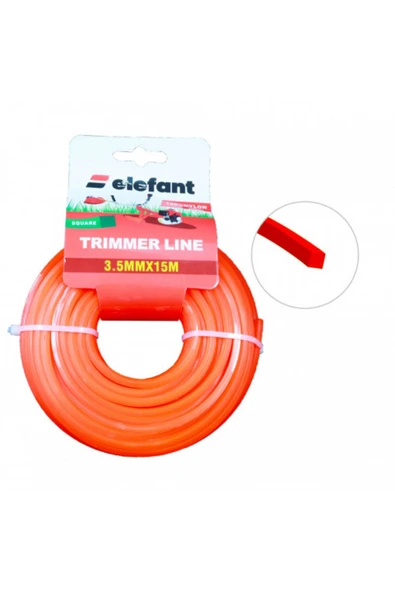 Tırpan Misinası Motorlu Tırpan KARE Misina 3,5mm x 15 metre ürün görseli 1