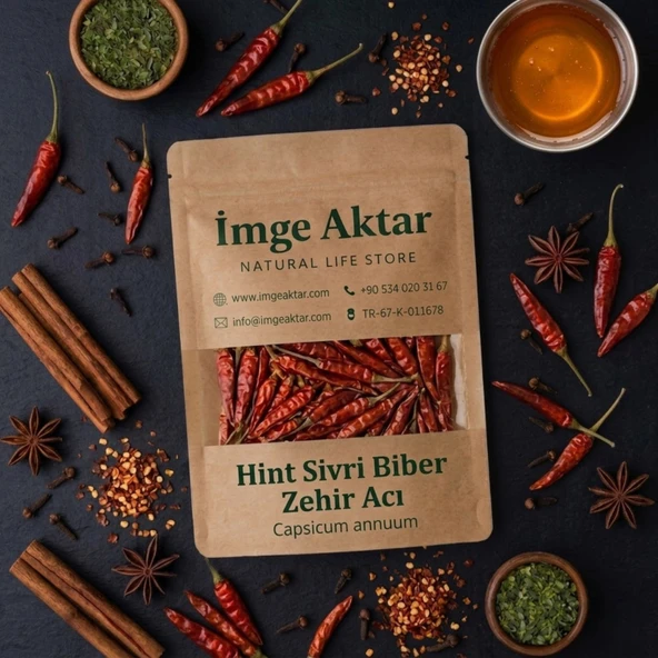 Hint Zehir Acı Sivri Biber 50g ürün görseli 1