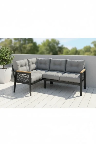 Miami melisa 2+2 Köşe Yön değiştirilebilir Koltuk Takımı Balkon-bahçe-kafe-mutfak-takımı ürün görseli 1