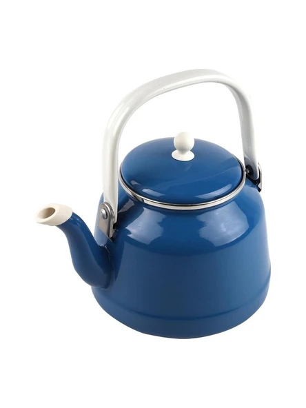Alev Vintage Emaye Demlik Kettle 1Lt Lacivert ürün görseli 1