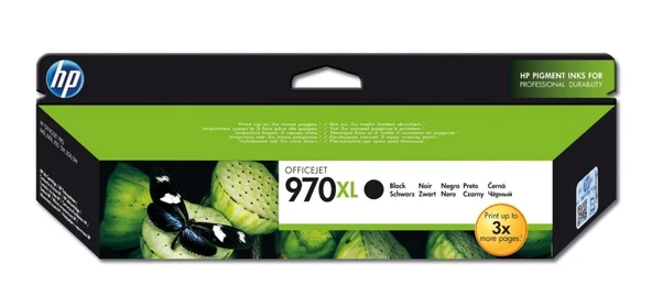 HP 970XL Black Siyah 9.200 Sayfa Kartuş CN625A ürün görseli 1