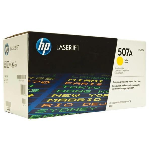 HP 507A Yellow Sarı 6.000 Sayfa Toner CE402A ürün görseli 1