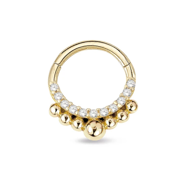 Top Top Model Sıra Taşlı Helix Piercing ürün görseli 1