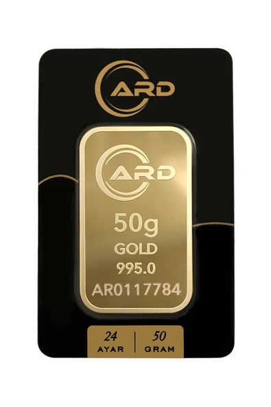 Harem Altın 50 gr 24 Ayar ARD Gram Külçe Altın ürün görseli 1