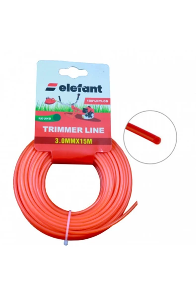 Tırpan Misinası Motorlu Tırpan Yuvarlak Misina 3mm x 15 metre ürün görseli 1