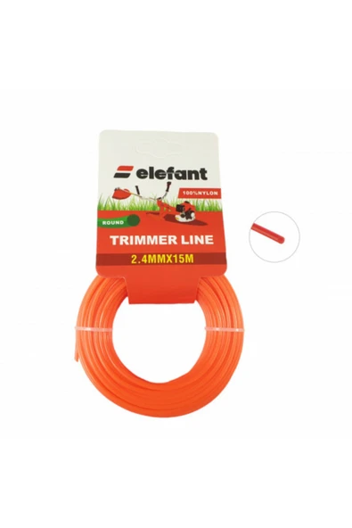 Tırpan Misinası Motorlu Tırpan Yuvarlak Misina 2,4mm x 15 metre ürün görseli 1