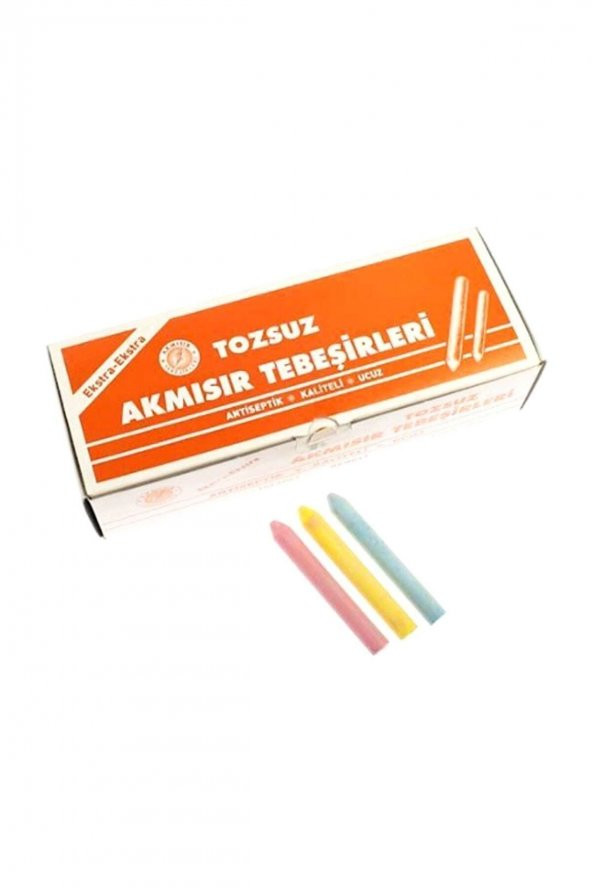 Akmısır 100 lü Renkli Tebeşir 1 Paket ürün görseli 1