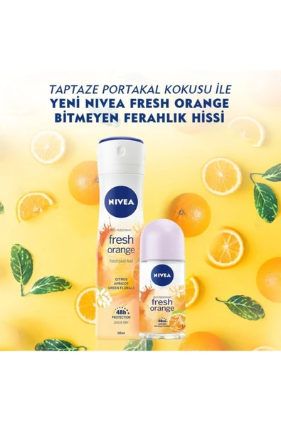 Nivea Roll-On Fresh Orange Kadın 50 ml - Resim 5