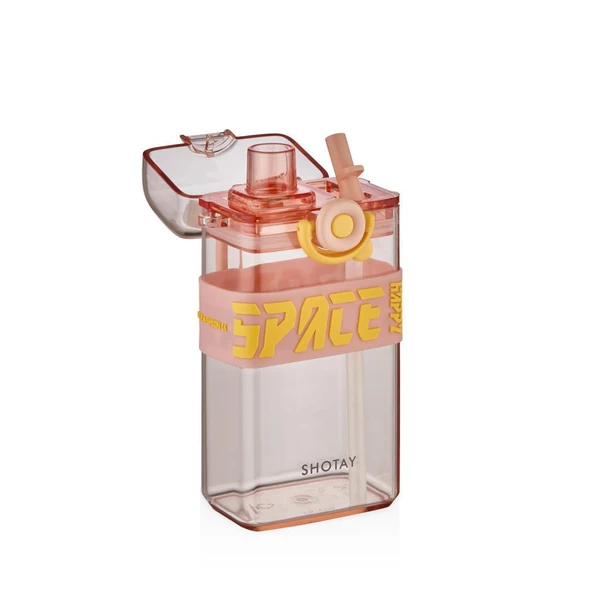 Shotay Su Matarası Space Tritan Pembe 500Ml - Resim 2